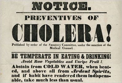 Cholera notice